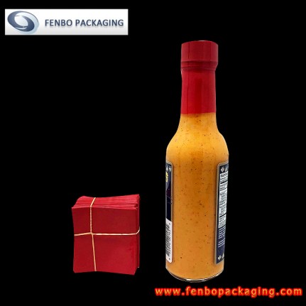 40micron tamper evident hot sauce bottle top shrink sleeve seals bands security safety-FBSSBA288